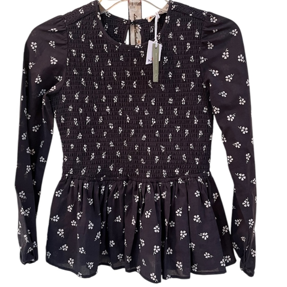 Marine Layer Gabrielle Floral Smocked Long
Sleeve Top XS NWT - Picture 4 of 12